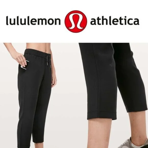 Lululemon Women's On The Fly Crop Woven 23 Athleisure Pants Size